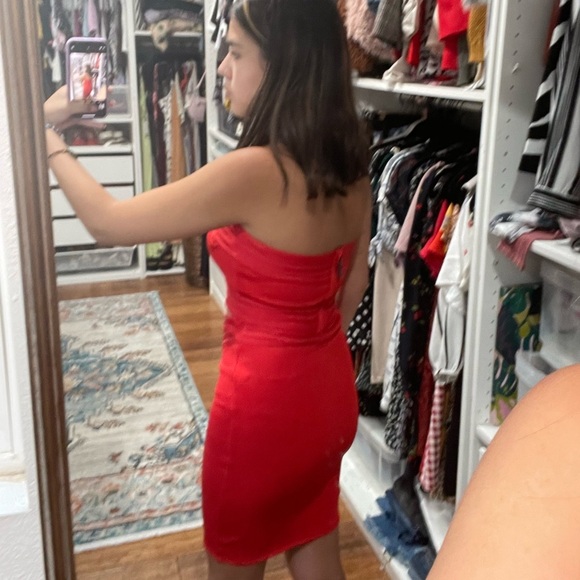 ♥️ Red crop top with matching skirt - Picture 6 of 7